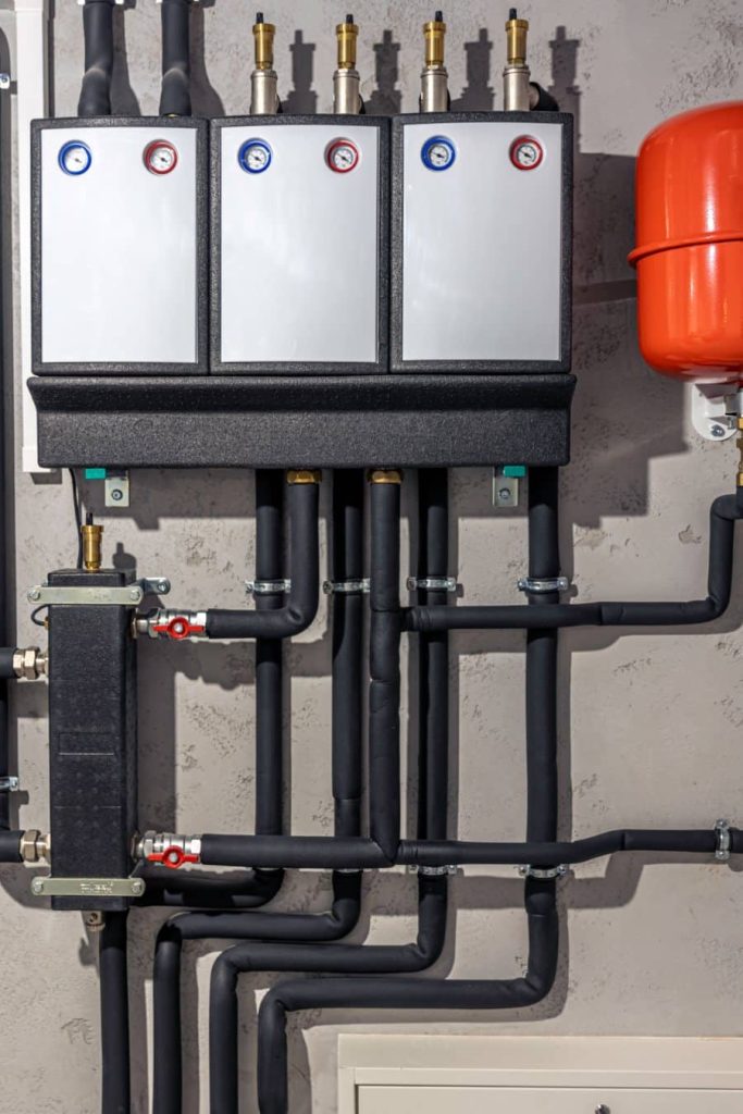Plumbing materials including pipes and fittings at Premier Gas Burnley